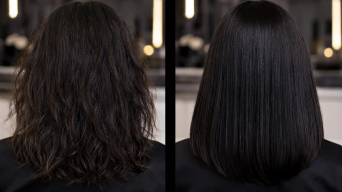 استشوار ناعم بعد جلسة عناية شعر احترافية